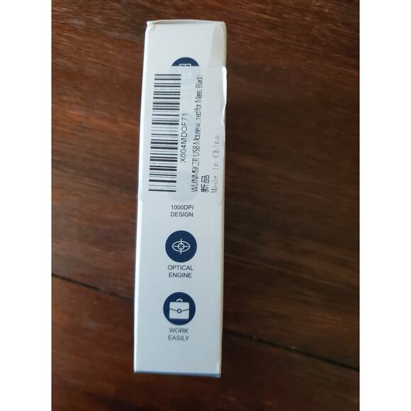 Optical Mouse Plug & Play Corded Ergonomic Ultra-Slim Black Design Scroll Wheel - Picture 3 of 5